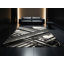 Soft Plush Elina Field Hockey Stick Ball Modern & Contemporary Striped Area Rug in Black – Black Binding