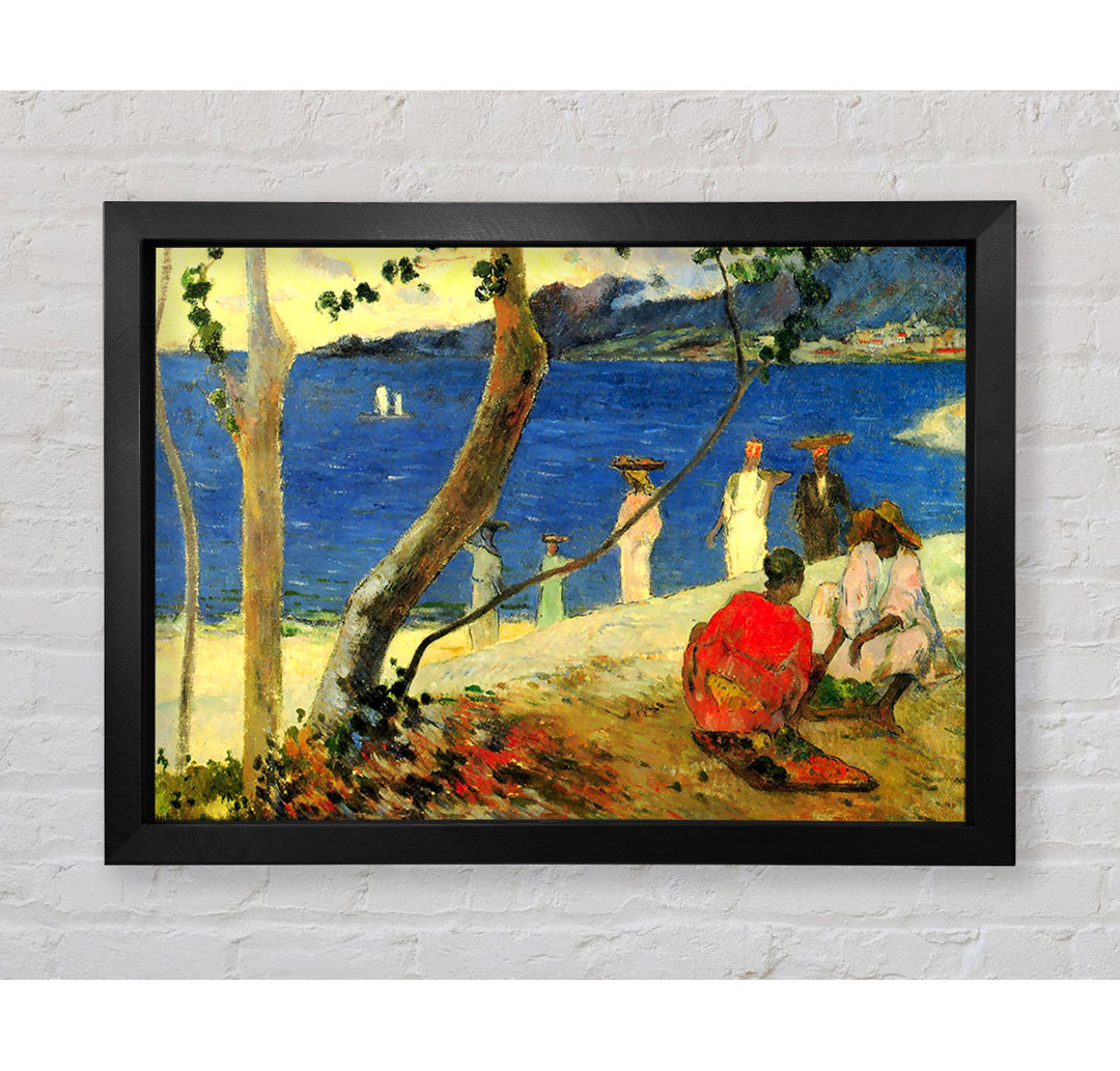 Gauguin Beach Scene - Einzelner Bilderrahmen Kunstdrucke