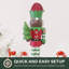 Figurine casse-noisette 48 pouces tenant un arbre en rouge / vert-1755868452