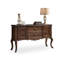 Console rectangulaire en bois massif brun noisette-413182648