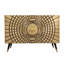 Fevronia 3 Drawer 2 Door Brass Chest