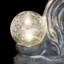Statue de gnome à méditer solaire avec boules craquelées en verre Good Time