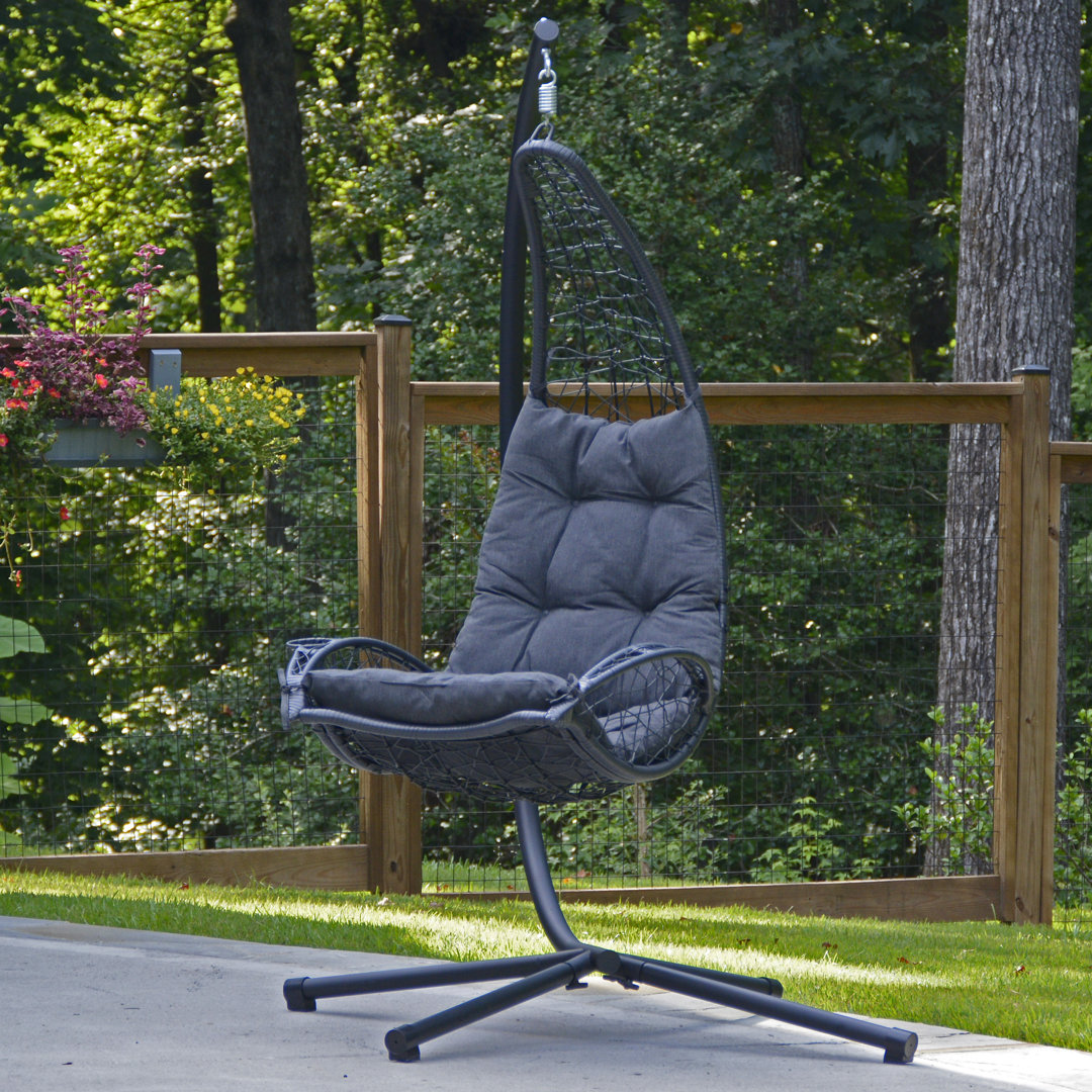 Guerra Porch Swing With Stand Arlmont & Co. Cushion 
