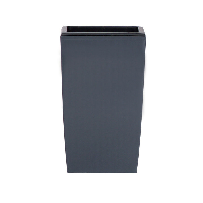 Aarabh Pot Planter, Graphite, 26 cm H x 16 cm W x 16 cm D
