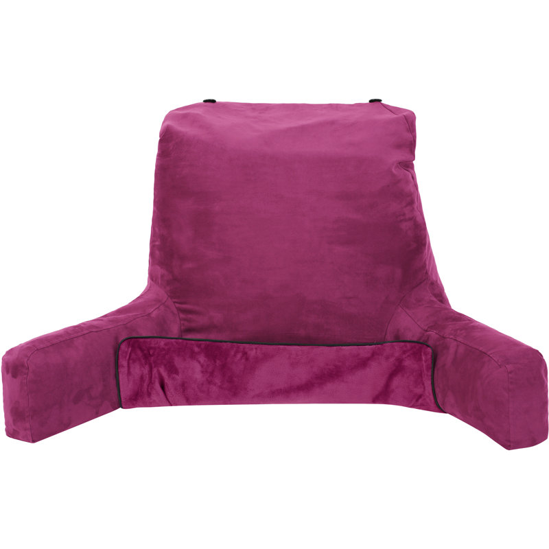 Microsuede Reversible Pillow Cover, Sliding Raspberry