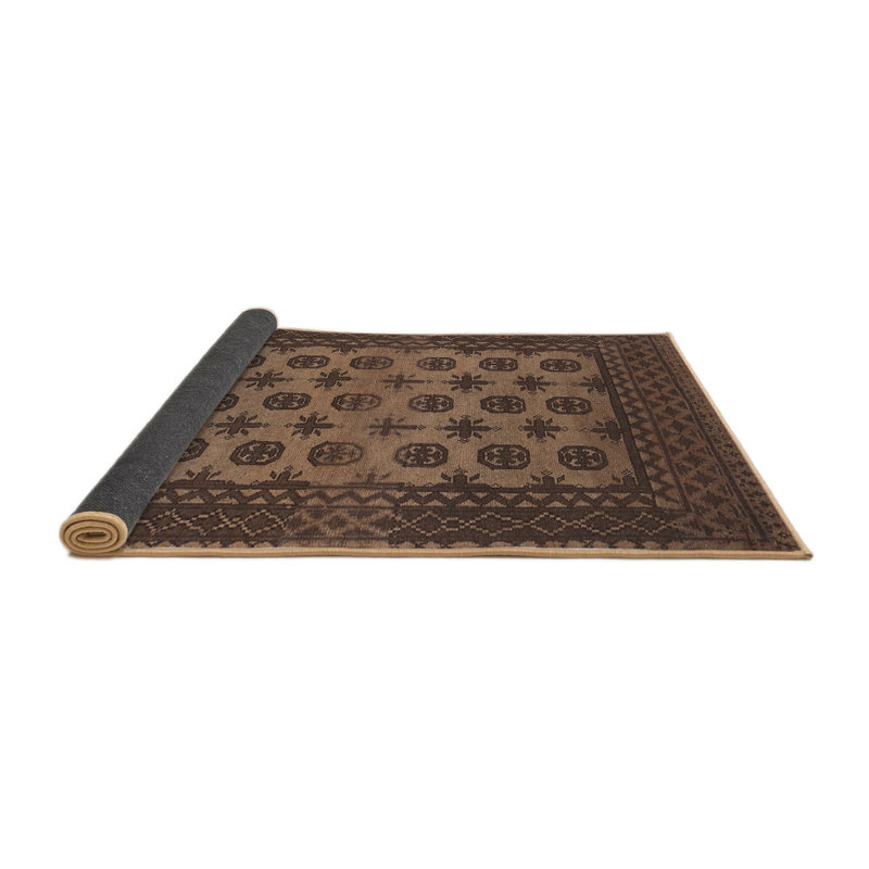 Tapis brun Southwestern, Rond 7 pi