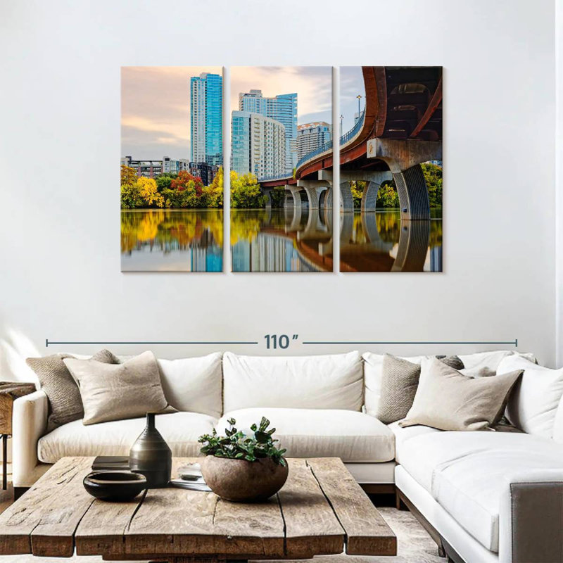 Paysage urbain urbain Sirci Austin, H 48 po x l 74 po
