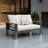 54.3'' Modern Aluminum Outdoor Loveseat-294140205