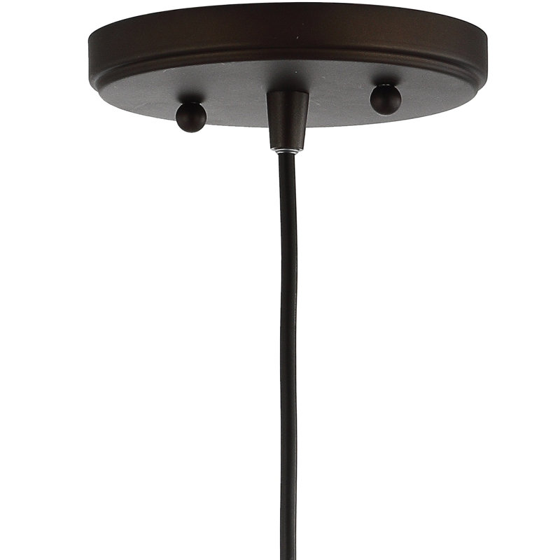 Jacere 1 - Light Pendant, Oil Rubbed Bronze, White