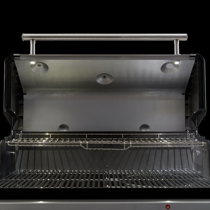 Weber Genesis Prem 435 Gas Grill, 4 Burner, Black, Liquid Propane