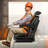 Forklift Seat Fold Down Tractor Suspension Seat Adjustable Back & Headrest