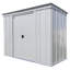 Remise de rangement classique en acier, 8 x 4, gris flûte-67124302