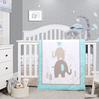 Ensemble de literie pour lit de bébé 4 pièces Snowden