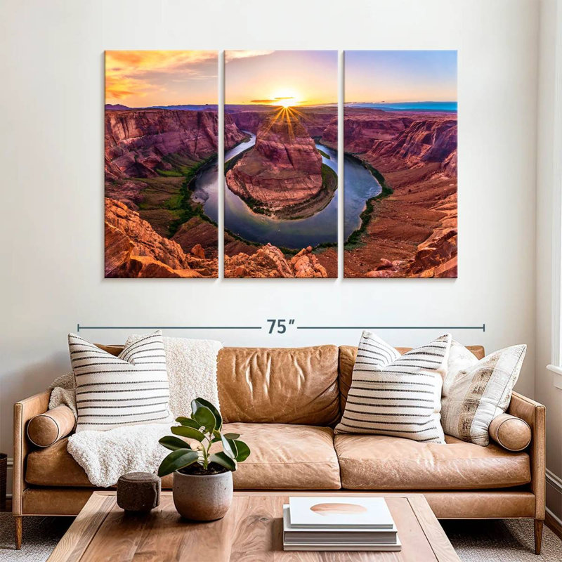 Alvord Sunrise At Horseshoe Bend, H 42 po x l 65 po