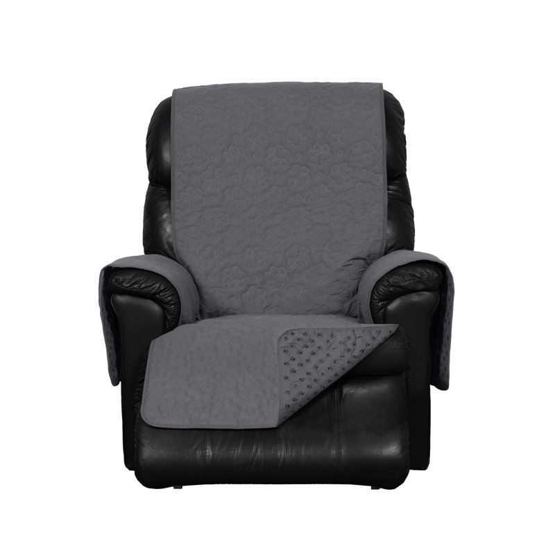 Non-Slip Recliner Furniture Protector, Gray 100% Polyester