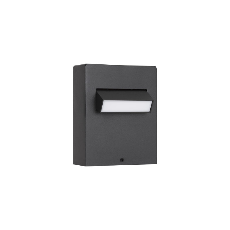 Black Integrated LED Outdoor Flush Mount