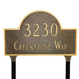 Classic 2-Line Lawn Address Sign