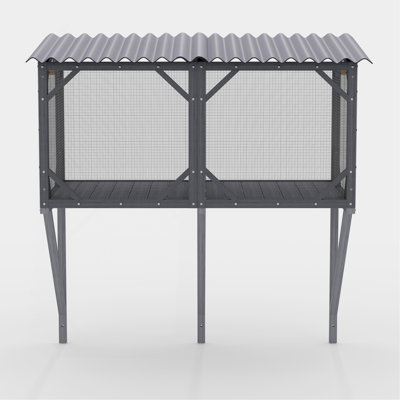 Cat Window Box, 43.3" Catio Outdoor Cat Enclosure for Sunbathing, Napping & Viewing, Window Perch for Large Indoor Cats - All Weather Use, Cat Cage