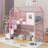 Metal Loft Bed With Roof Design And A Storage Box-1216363599