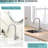 Single Handle Kitchen Sink Faucet, Brushed Nickel Pull Down Spray Bathroom Contemporary Design 360 Swivel And Spray,