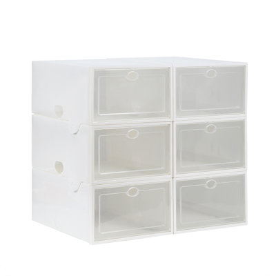 12 Pair Stackable Shoe Storage Box