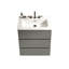 Modern Bathroom Basin Vanity - Grey, Spacious & Large Grey Cabinet Maximize Space Ergonomic-218491345