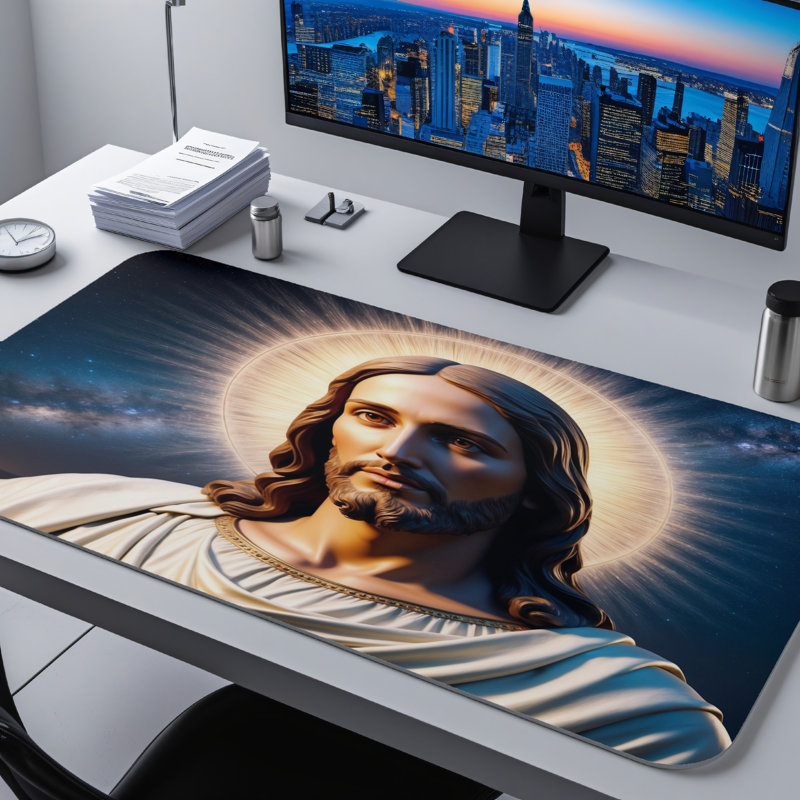 Polyester Desk Pad, 14.4x12.1