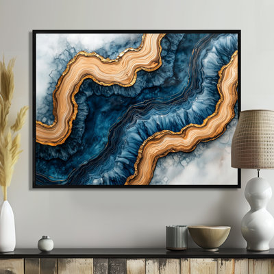 Safire Lake Into The Pine Forest I - cristaux, art mural