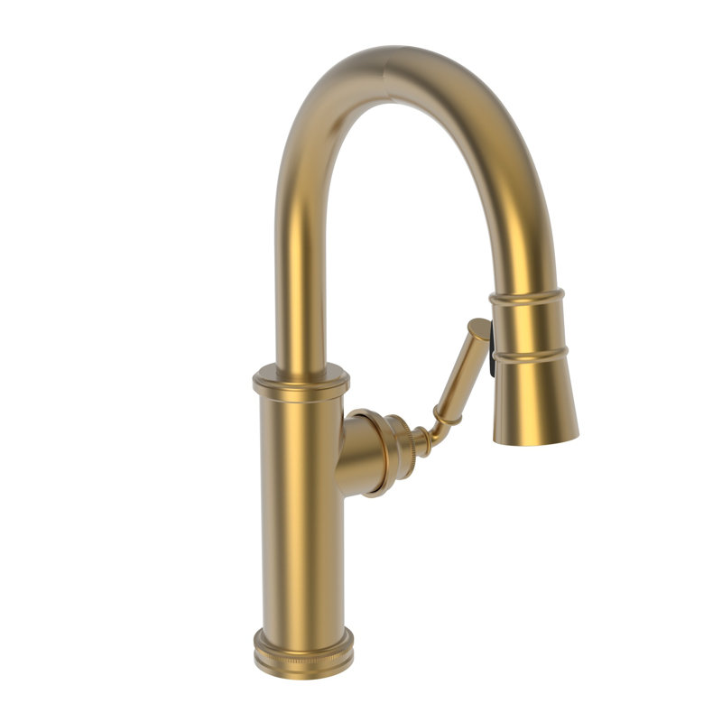 Taft Single Handle Pull Down Bar Faucet, Satin Bronze (PVD)