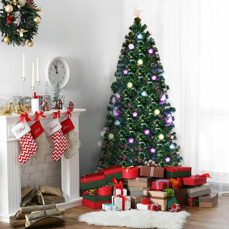 The Holiday Aisle® 7.5' Lighted Fir Christmas Tree & Reviews