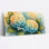Hydrangea, aquarelle florale, reproduction d'art sur toile tendue sur toile, ensemble de 1