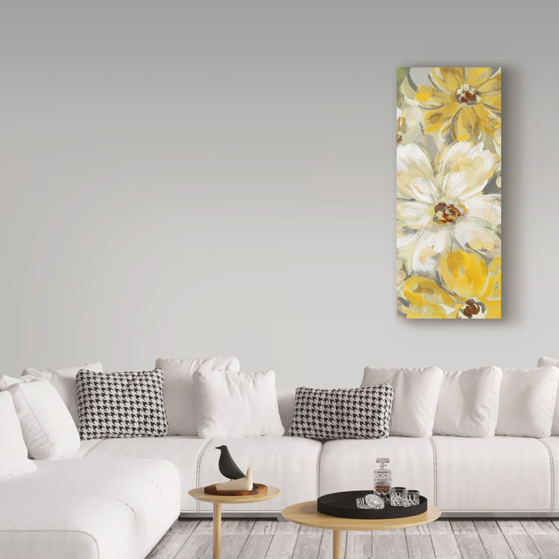 « dispersed spring pétales panel », reproduction d’impression sur toile tendue, H 24 po x l 10 po x P 2 po