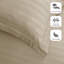 Noso Premium Hotel Quality Satin Stripe Duvet Cover Set with Pillowcases-955622311-955622308