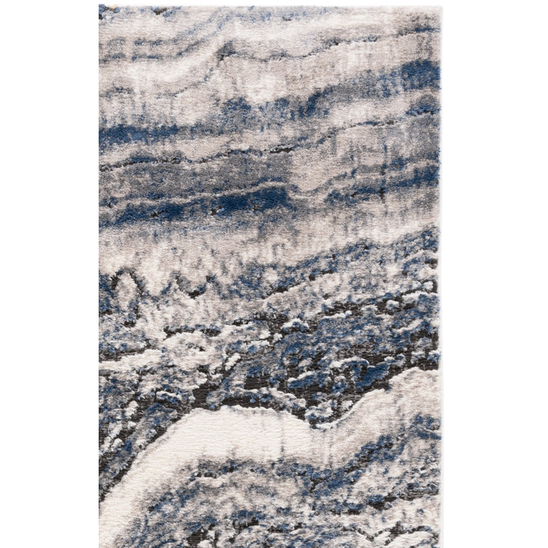 Devoria Performance Abstract Rug, Runner 2'3" x 8'