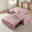 Convertible Pink Velvet Sofas, Modern Design For Home Entertainment
