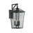 Modern Matte Black Outdoor Wall Lantern With Clear Tempered Glass Open Bottom Design Exterior Light Fixture For Entryway, Garage, Patio