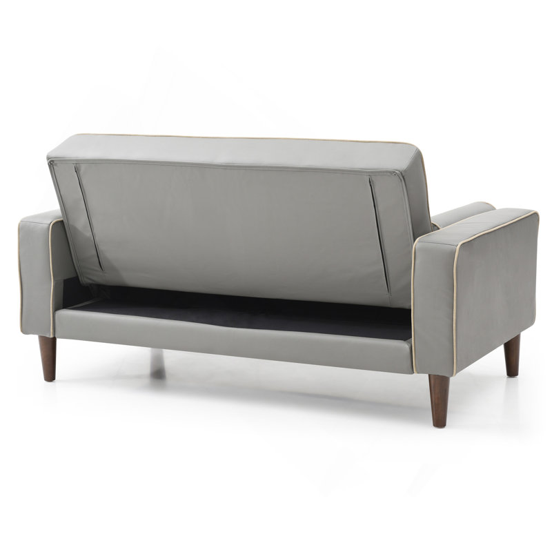 Causeuse contemporaine grise pour deux, Gris