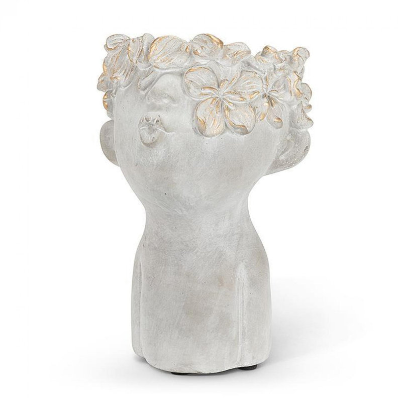 Jardinière Kissing, H 7 po x l 6,5 po x P 6 po