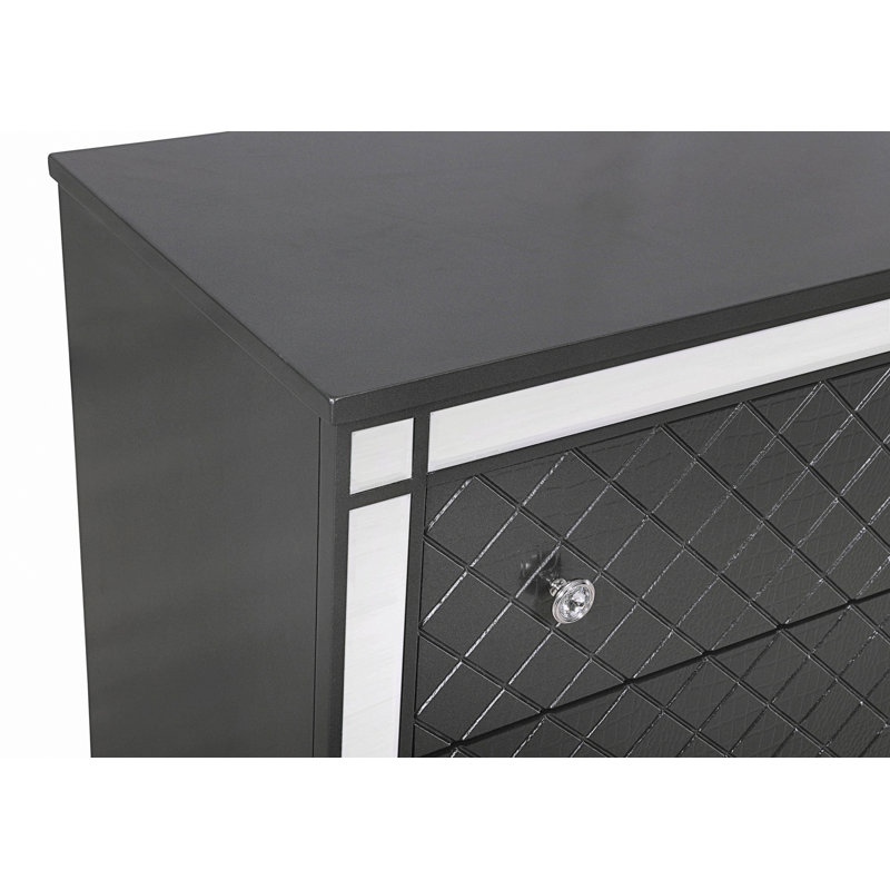 Table de chevet à 2 tiroirs de style contemporain pour la maison