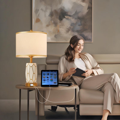Cadence Metal USB Table Lamp