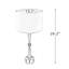 Lampe de table standard dorée / transparente 26,2 po Willis