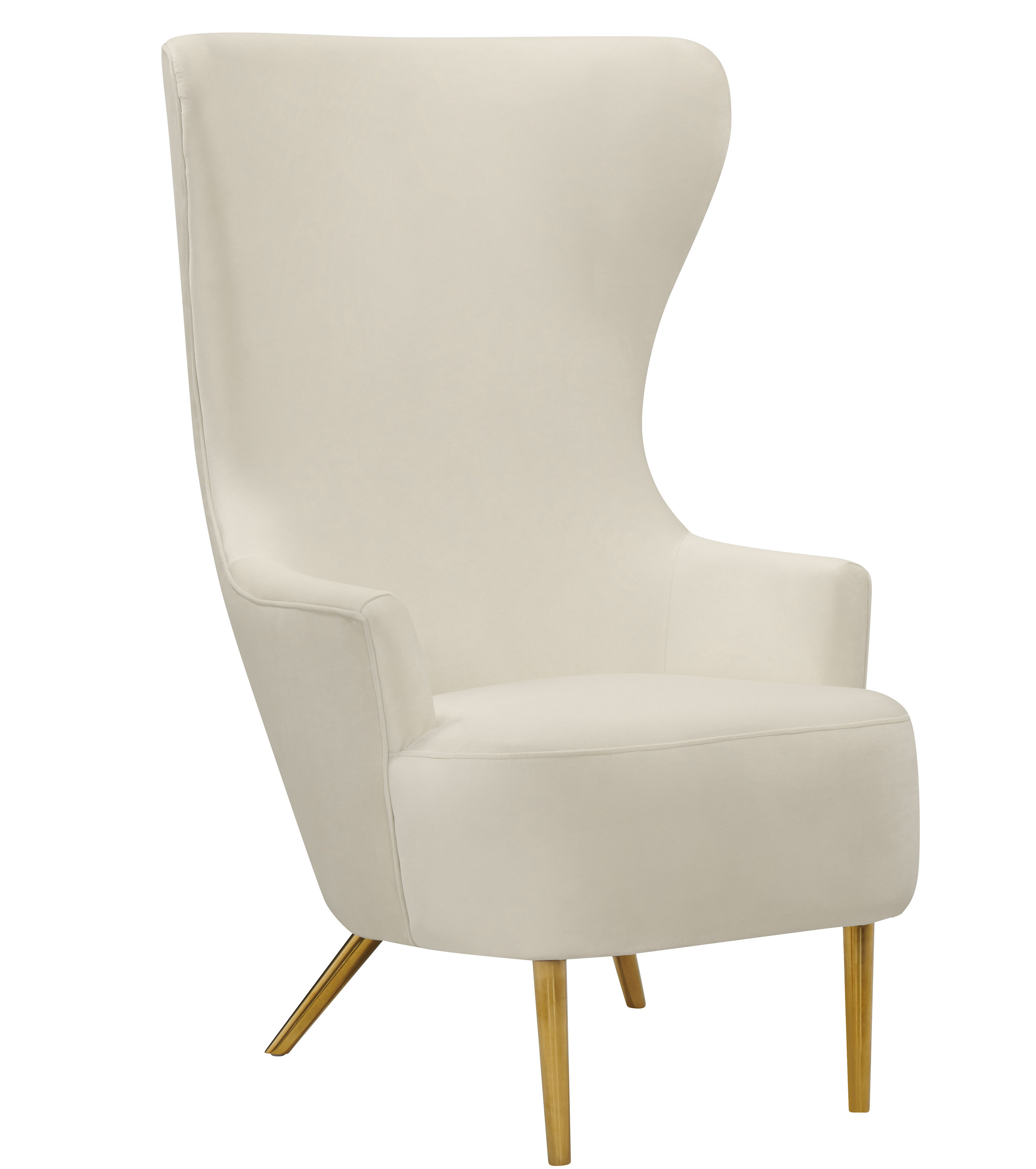 31.1” Wide Velvet Wingback Chair