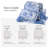 Kasentex Quilt Set - Lightweight Breadspread Coverlet Sets - All Season Bedding - Soft Light Summer Comforter, Blue Floral-110783973