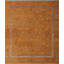 Tapis orange High-Low Kilim Emmly