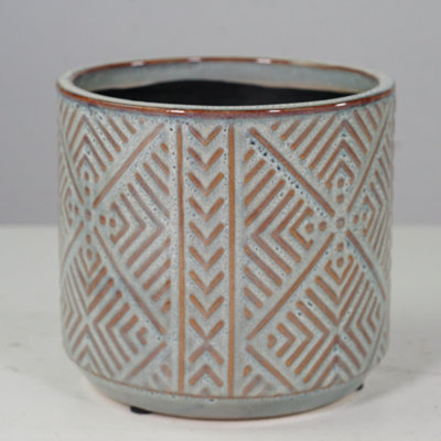 Cache-pot en céramique émaillée Grandwood