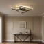 Codie 3- Light 28.3 Inches Black Led Semi Flush Mount with Remote Control-317602052-397354855