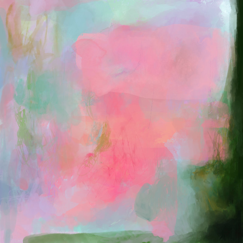 «Bionca Kiss the Sky» par Hayley Michelle - reproduction d'art sur toile tendue, H 30 po x l 30 po