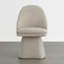 Chaise rembourrée pivotante en tissu Lomena-782831692
