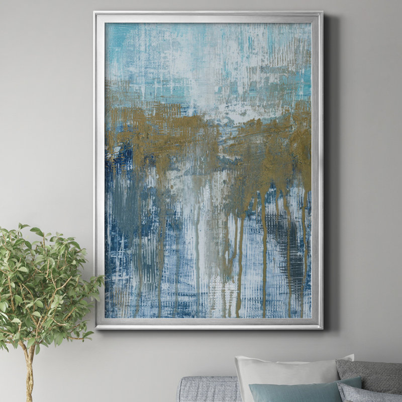 "Shifting Sands" par J Paul, reproduction d'art sur toile, H 22,5 po x l 30,5 po x P 1,5 po, Argent