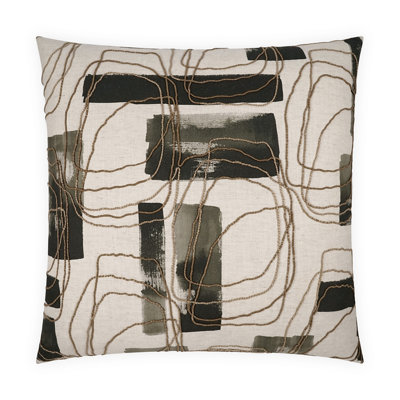 Freeform Embroidered Throw Pillow